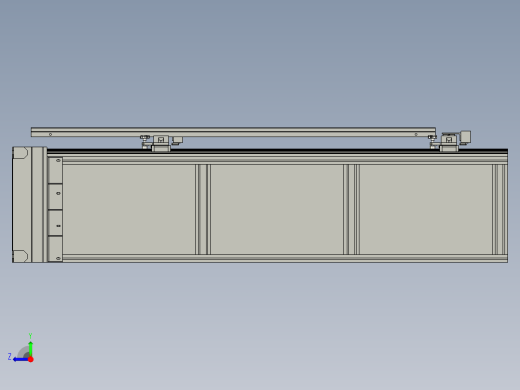 电梯轿厢门板平面度的检测装置右视缩略图