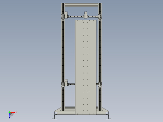 电梯轿厢门板平面度的检测装置俯视缩略图