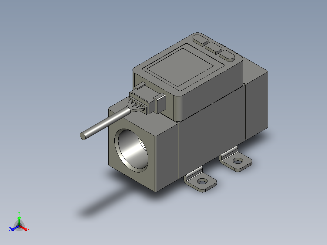 流量计PFMB7102-04-C-MRASMC1正等轴测图