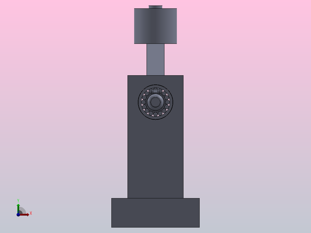 单向器定套的打油工装前视图