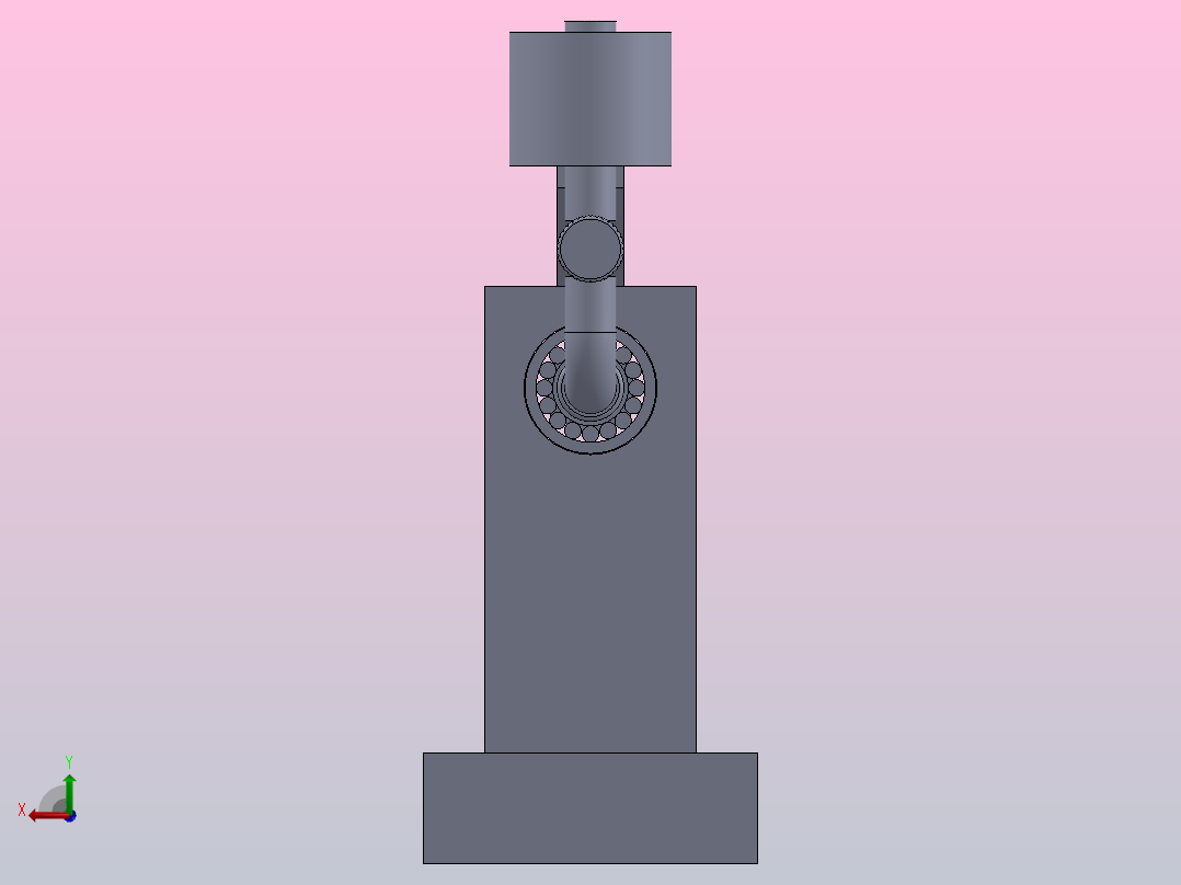 单向器定套的打油工装后视图