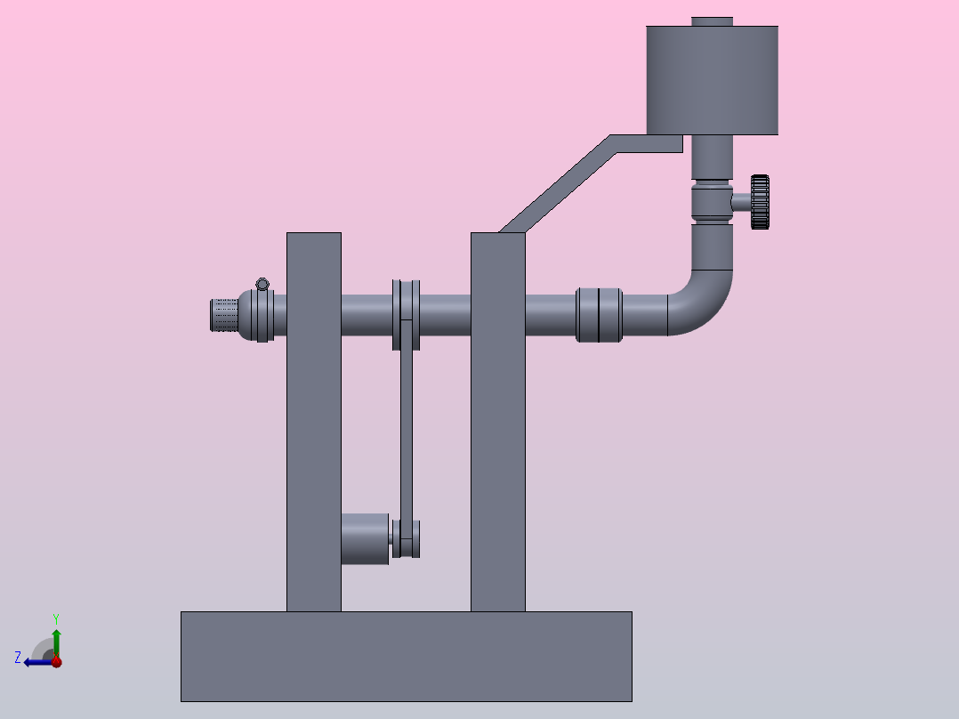 单向器定套的打油工装右视图