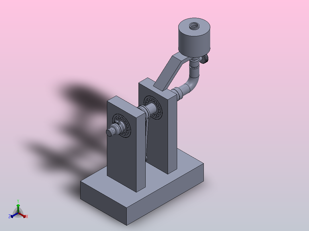 单向器定套的打油工装正等轴测图