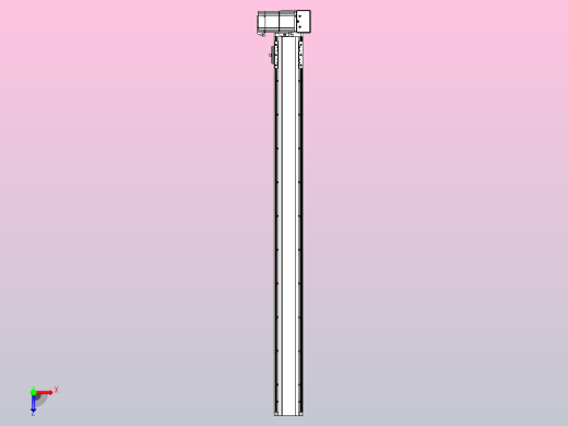 皮带直线轴半封闭可选导轨TPA-HNB-85D-90-L950-LU-Y-P20-N3俯视缩略图