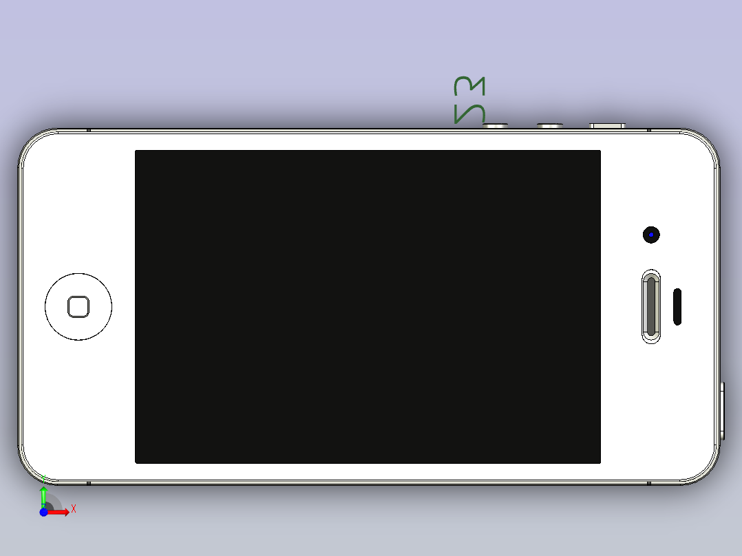练习Iphone 4s前视图