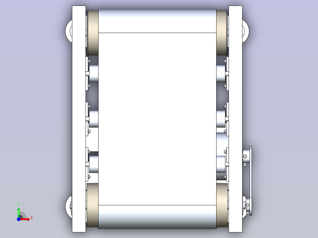 小型皮带机前视图