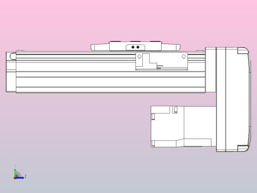 滚珠丝杠直线轴内置导轨TPA-GCR-40-1210C-L50-MP-M10-N3左视缩略图