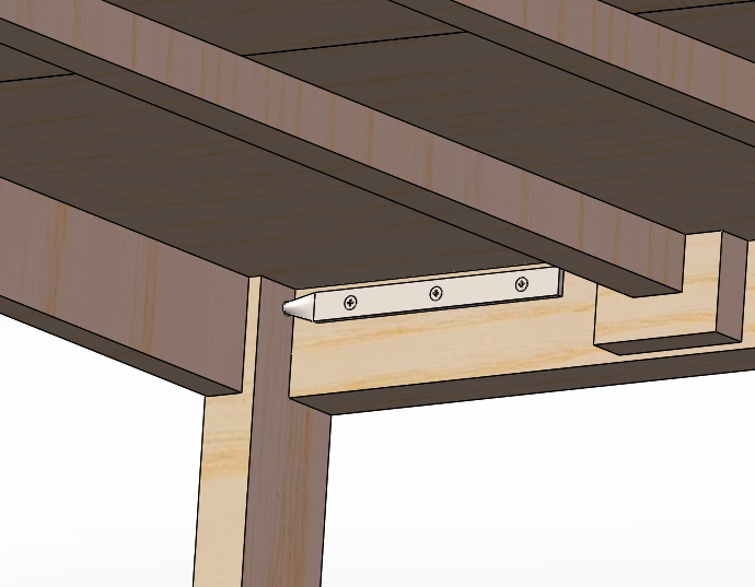 简易实用上下层木床3D数模图纸+Solidworks设计