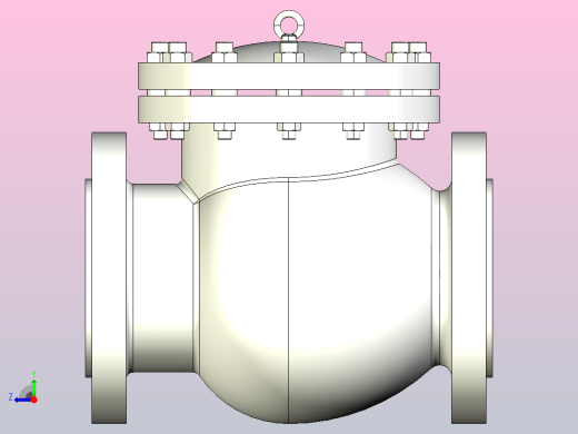 H44W-Class-300Lb API美标铸钢止回阀[150]右视缩略图