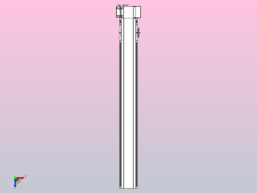 皮带直线轴半封闭可选导轨TPA-HNB-105D-90-L750-LP-Y-P20-N3俯视缩略图