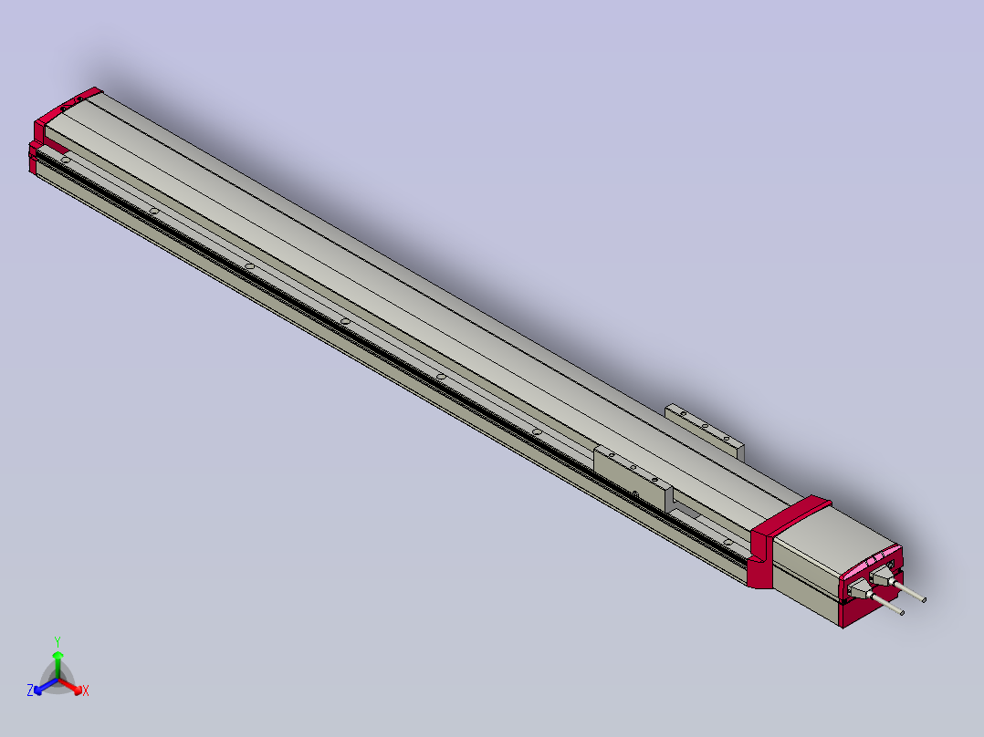 IAI电缸电动滑台EC-S15XL-1000-1-1-_0_主视图