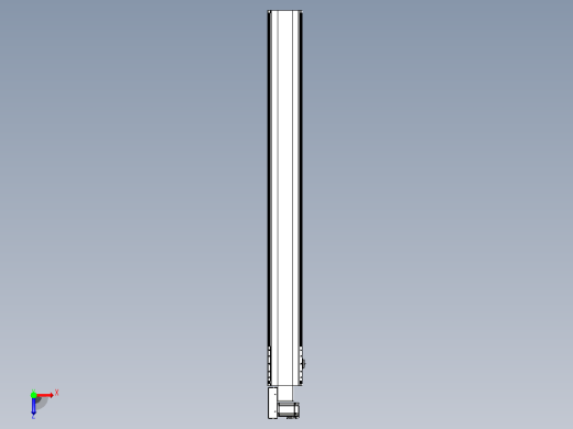 皮带直线轴半封闭可选导轨TPA-HNB-202D-140-L1850-ML-Y-P75-N3俯视缩略图