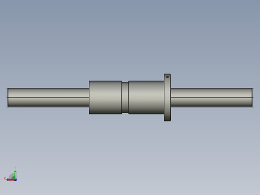 DKFZD4012-5滚珠丝杆3D模型后视缩略图