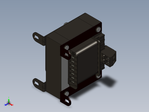 NDK2-150 380V-220V控制变压器三维模型202407正等轴测缩略图