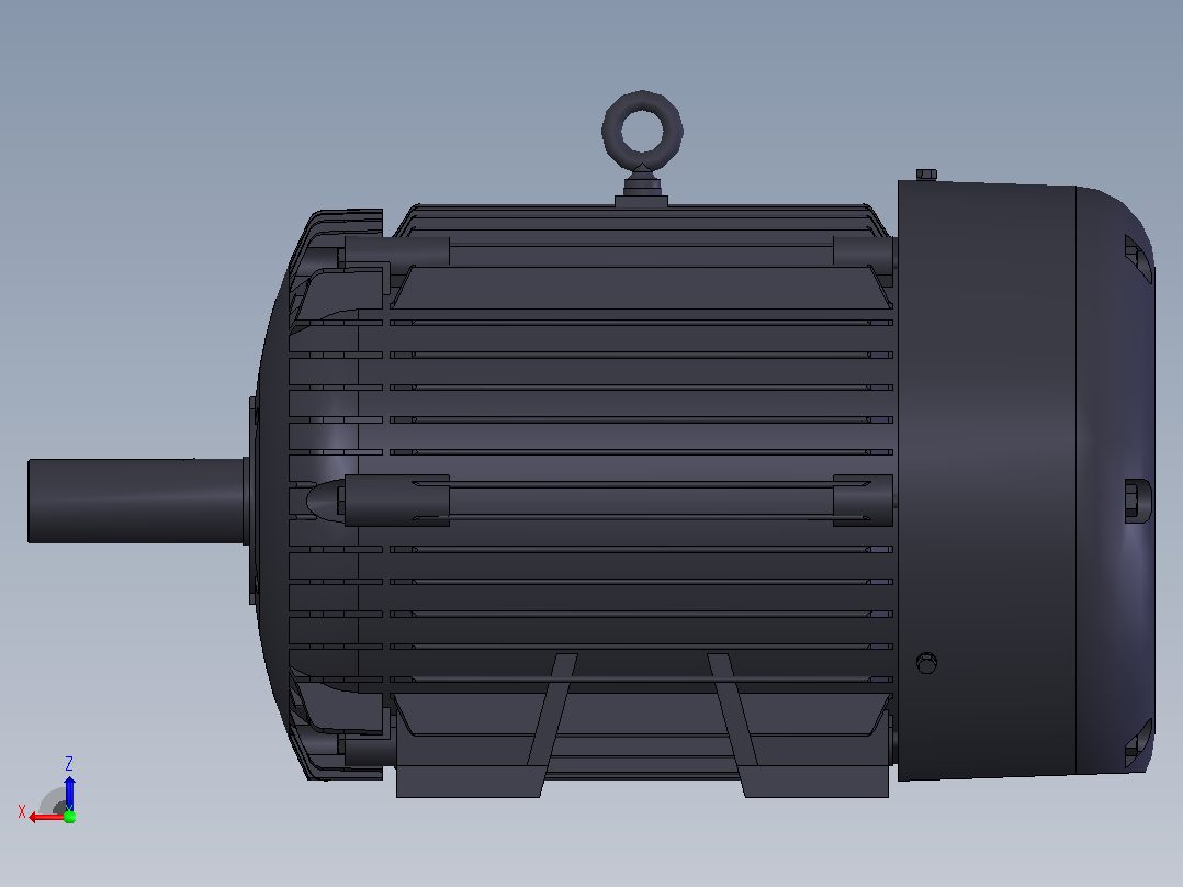 电机马达60HP-1150 rpm后视图