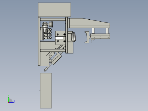 G19汽车眼镜盒装配工装左视缩略图