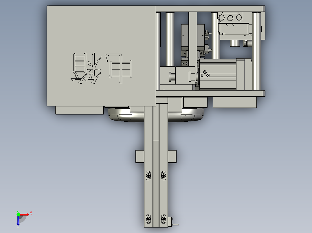 G19汽车眼镜盒装配工装俯视图