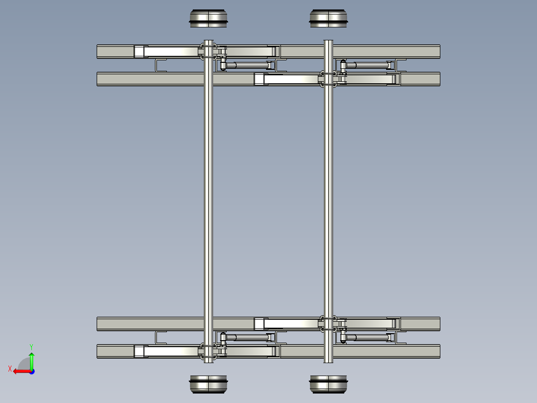 拖车扭转轴3D图纸 STP IGS格式后视图