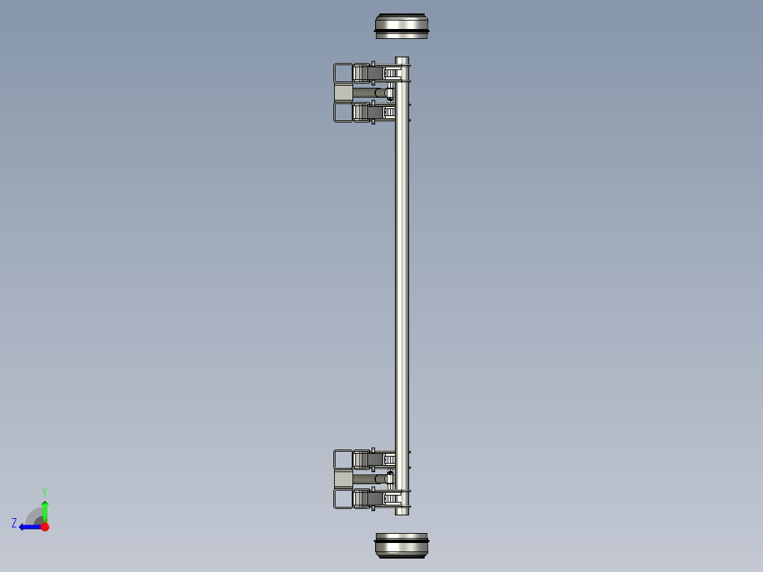 拖车扭转轴3D图纸 STP IGS格式右视图