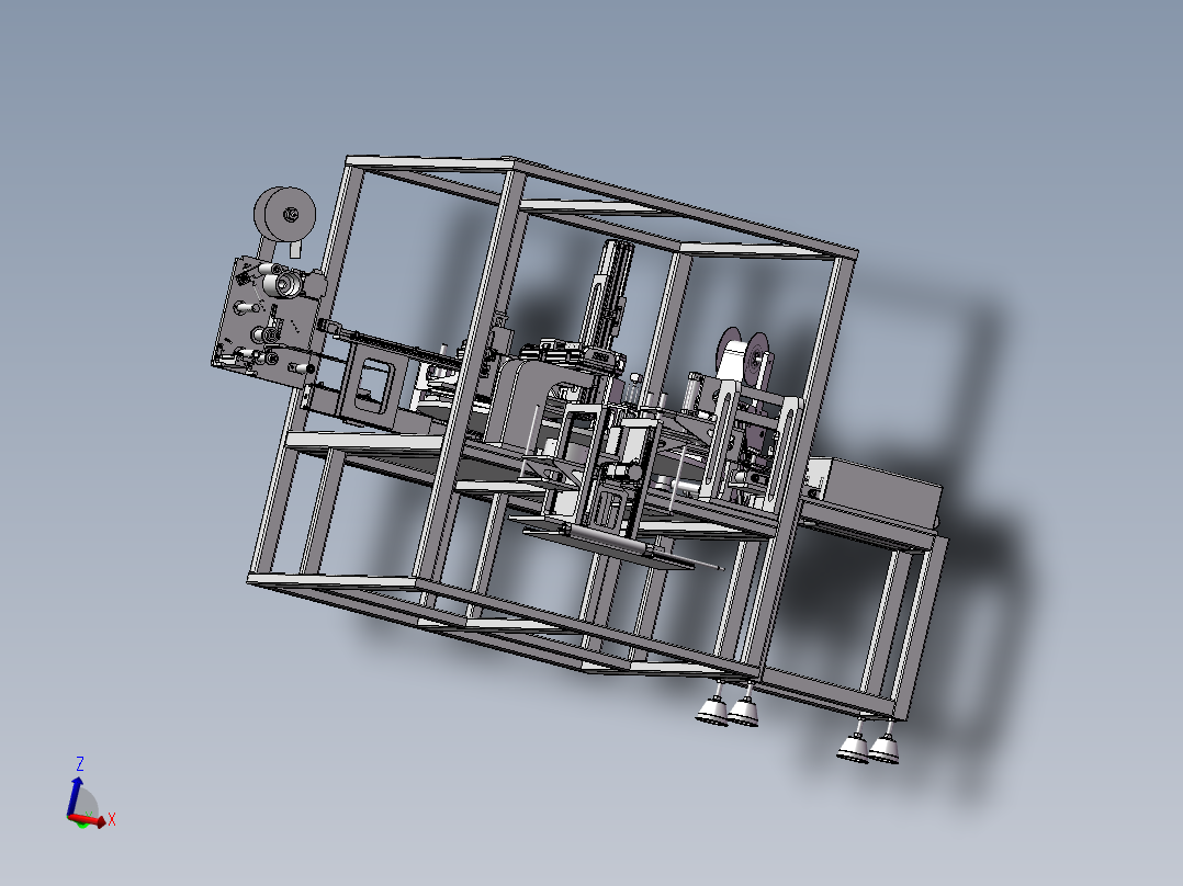 高精度双面贴热熔胶膜机