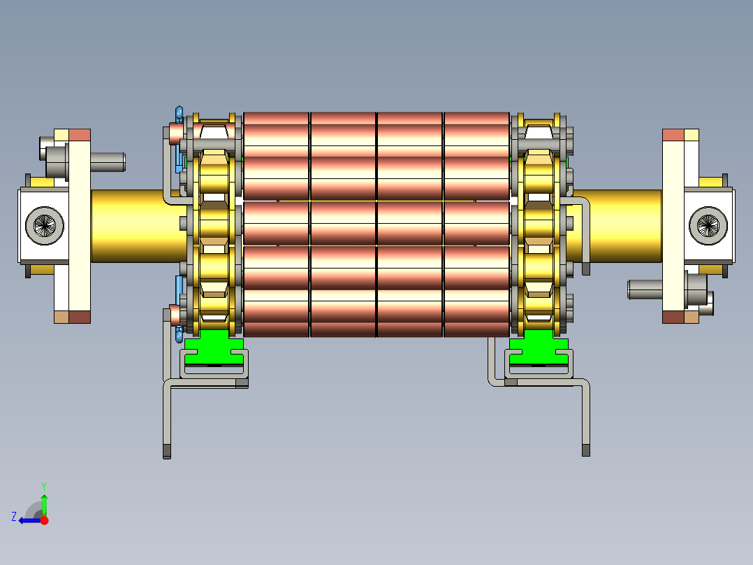 链板输送机3D模型（2）右视图