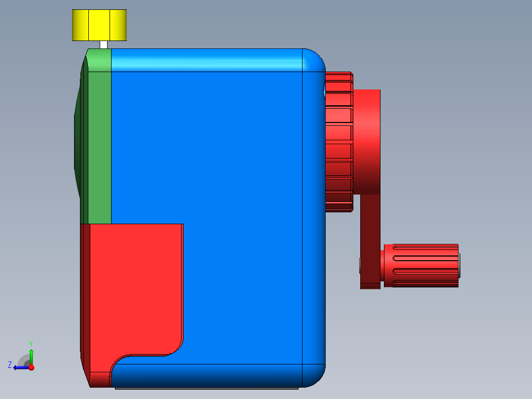 削铅笔机02右视图