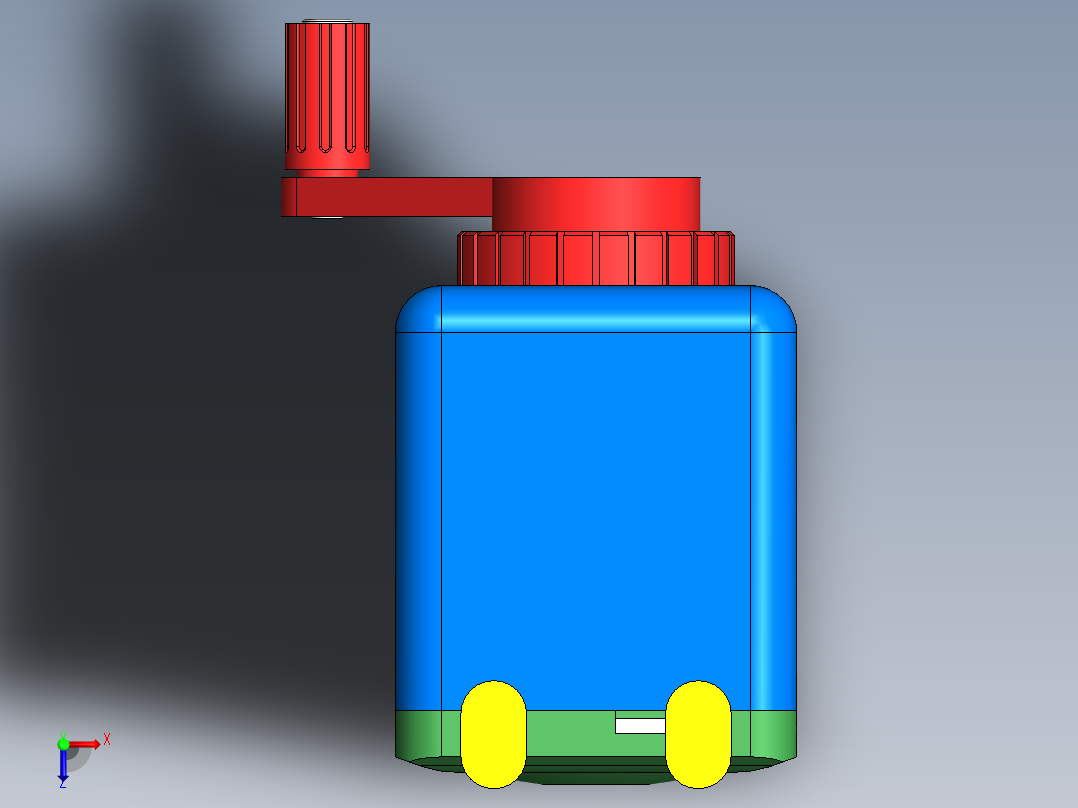 削铅笔机02俯视图