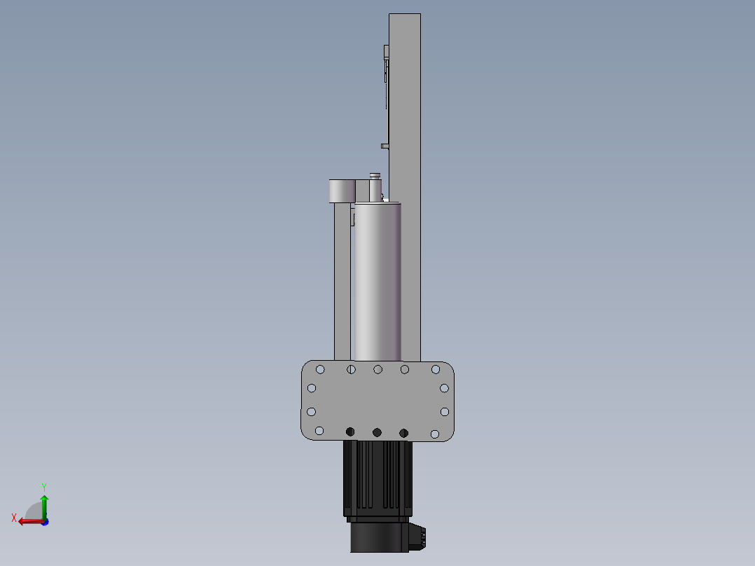 包装卷膜转向设备后视图