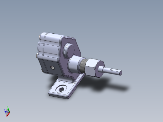 简易单级齿轮泵3D图纸 SOLIDWORKS设计