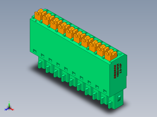 DEGSON 15EDG 系列 3.5mm 插拔式接线端子 FullPack-15EDGKN-3.5-10P-14-00AH