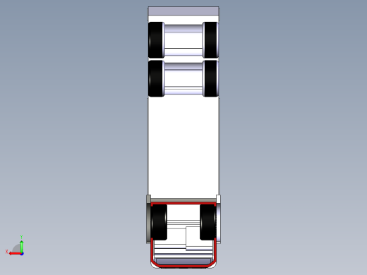 30-厢式卡车外观 3d模型图纸后视缩略图