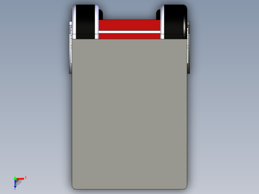 30-厢式卡车外观 3d模型图纸俯视缩略图