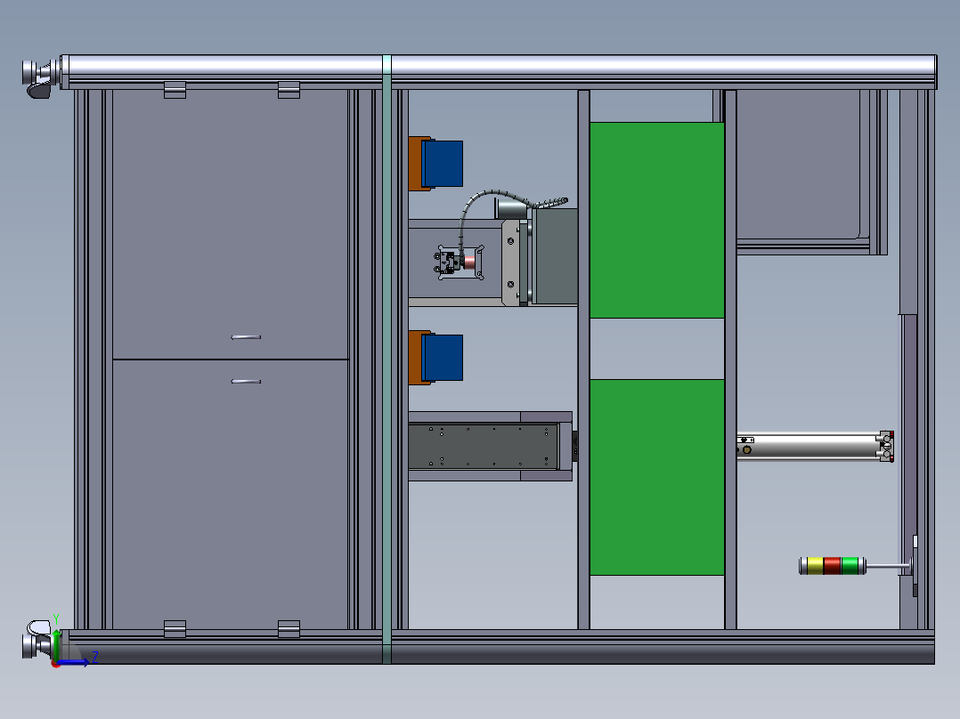 产品衬套及真空接头压装左视图