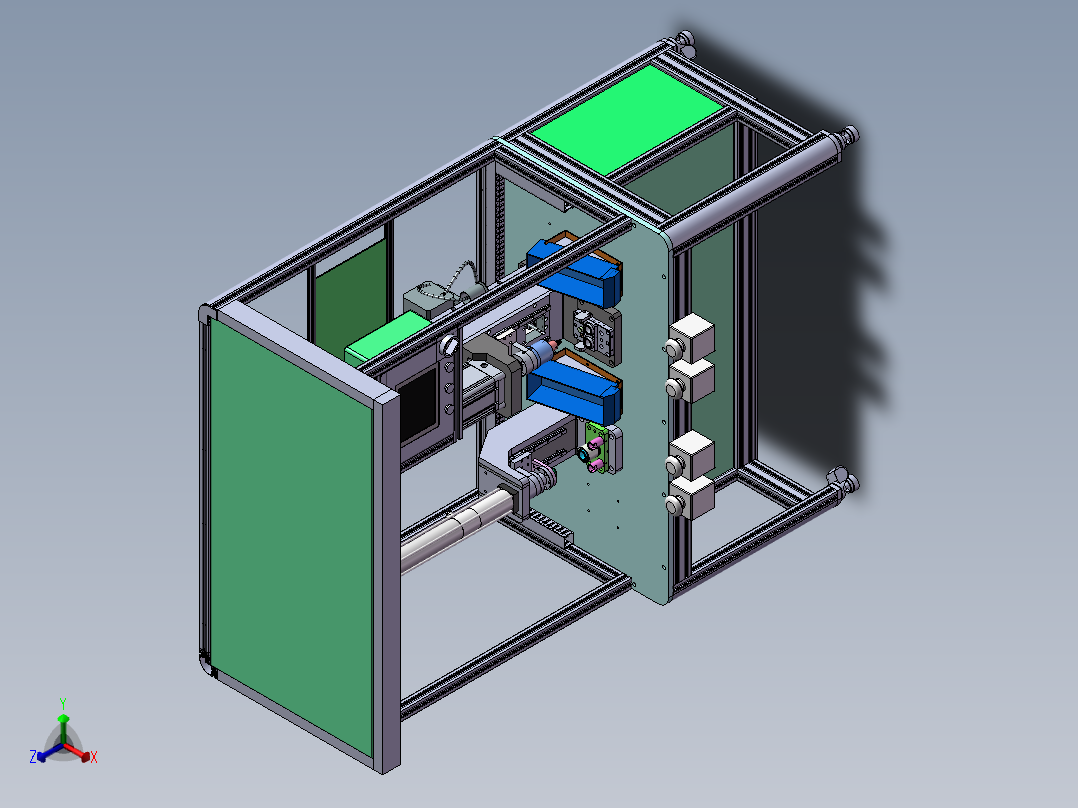 产品衬套及真空接头压装正等轴测图