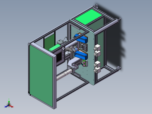 产品衬套及真空接头压装正等轴测缩略图