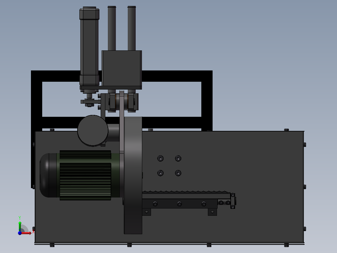 158切割机床前视图