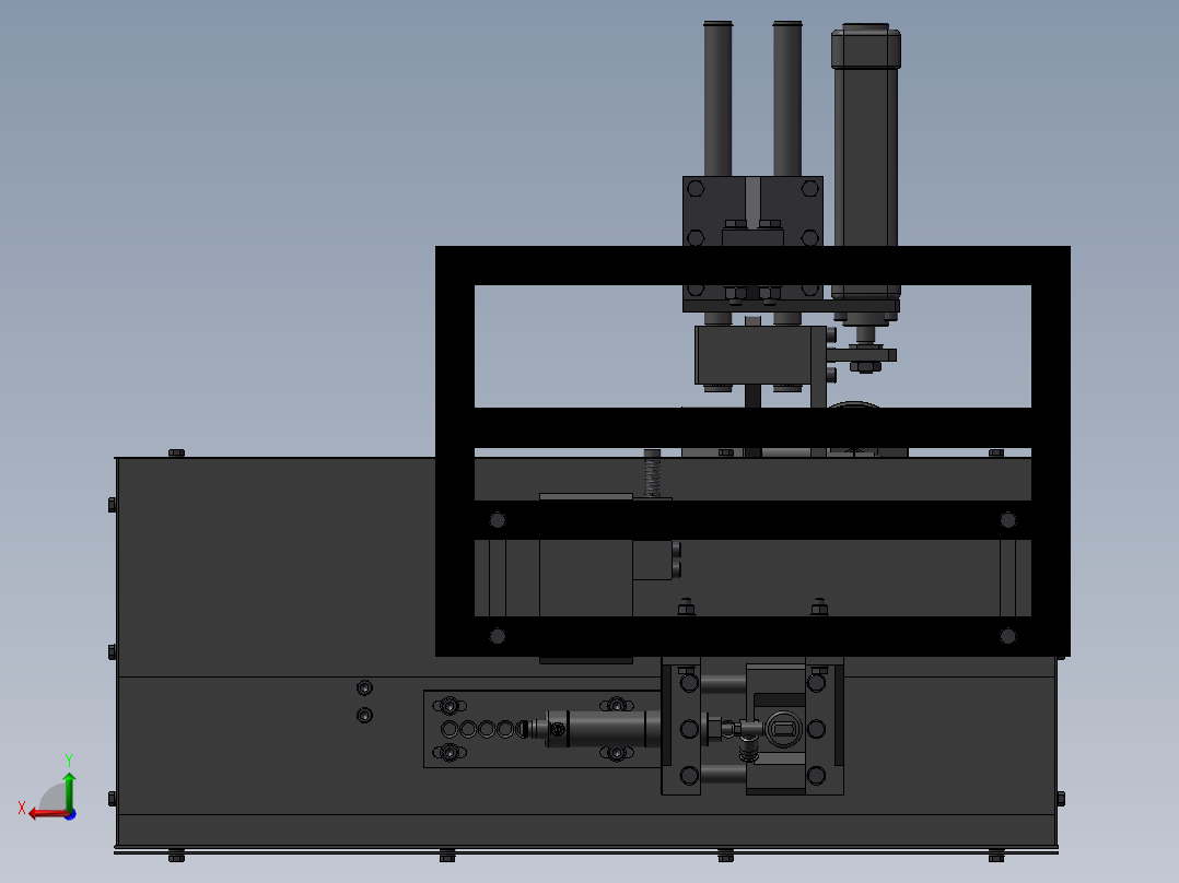 158切割机床后视图