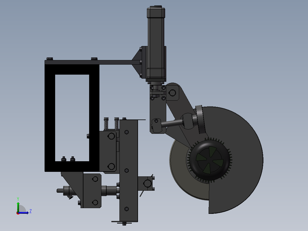 158切割机床左视图