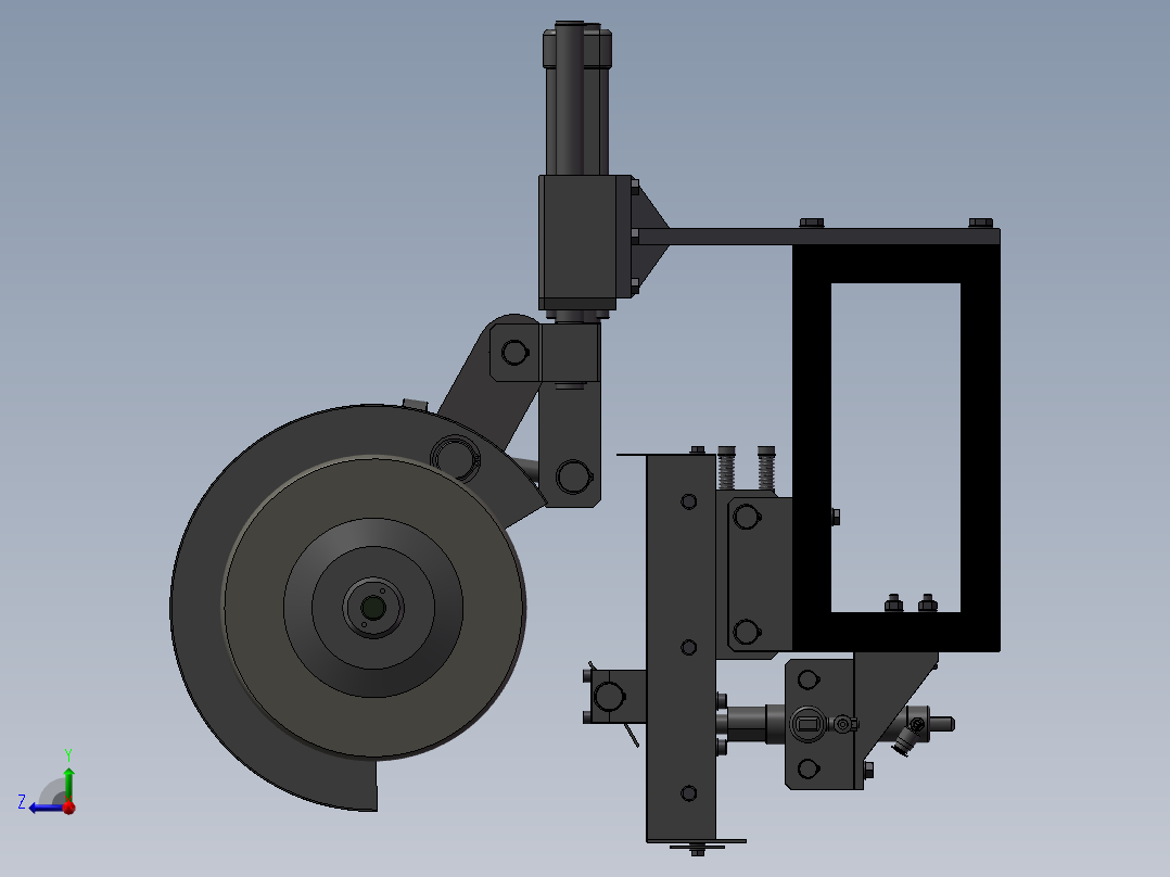 158切割机床右视图