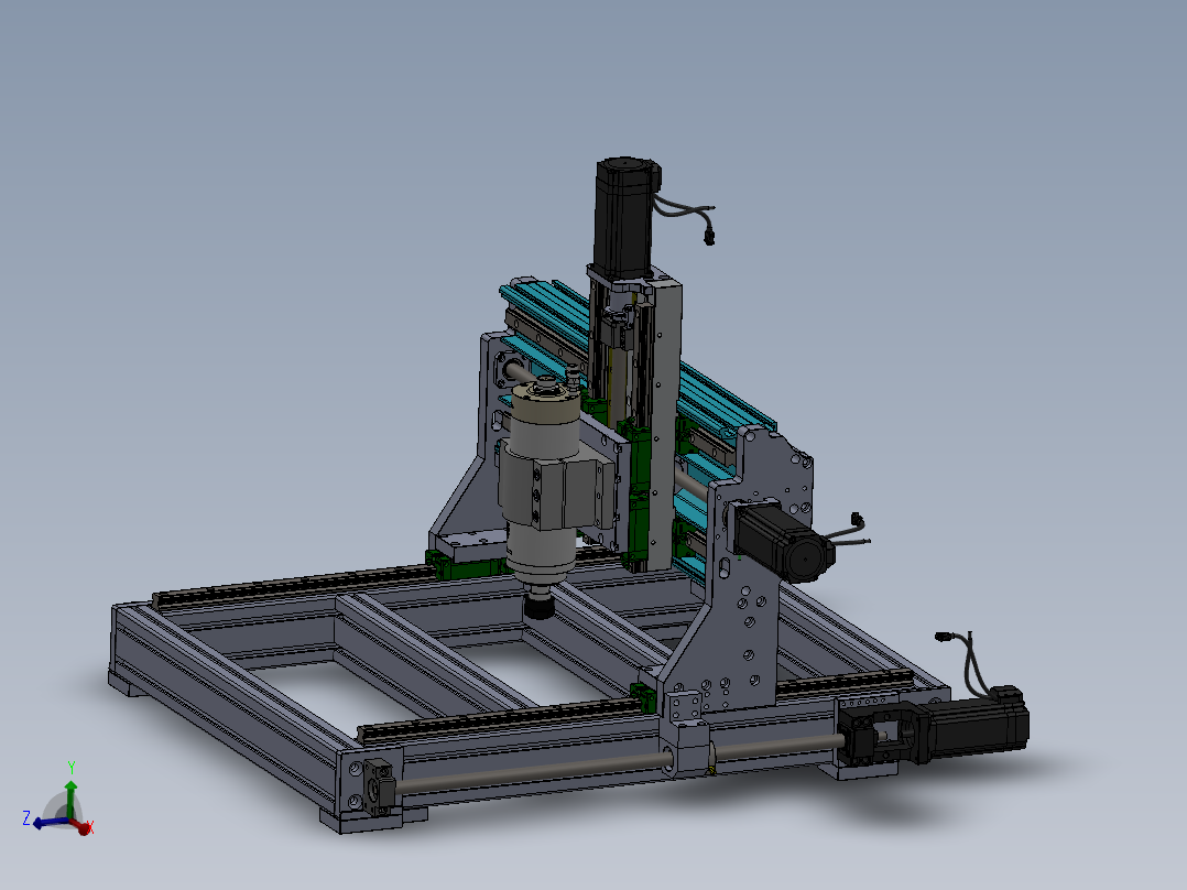 小型数控机床结构