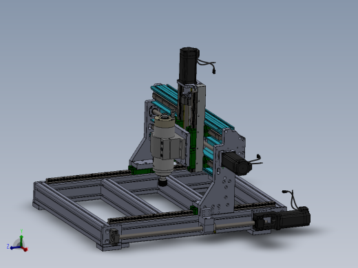 小型数控机床结构