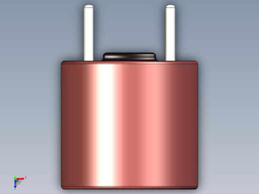 径向引线保险丝TR5，直径8.5毫米x高8毫米，间距5.08毫米俯视缩略图