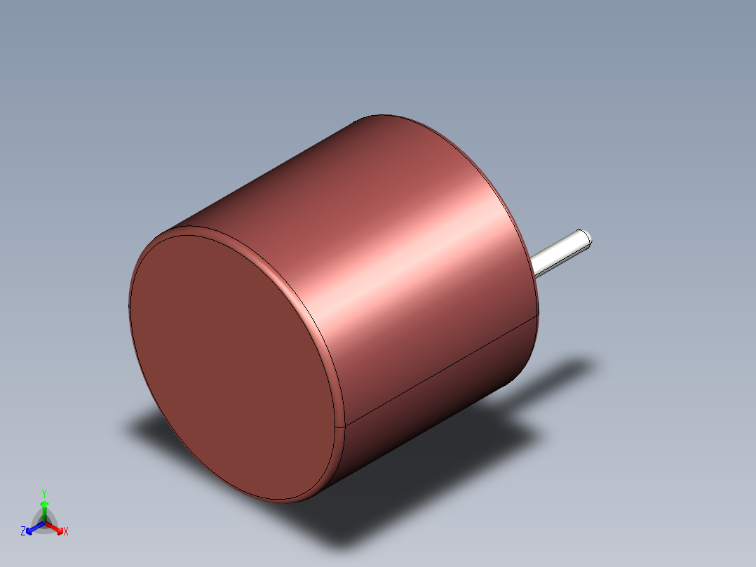 径向引线保险丝TR5，直径8.5毫米x高8毫米，间距5.08毫米正等轴测图