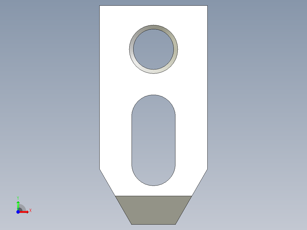 單向壓板5592-3D多系列多零件图纸模型前视图