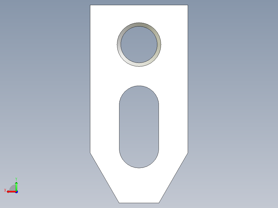 單向壓板5592-3D多系列多零件图纸模型后视图