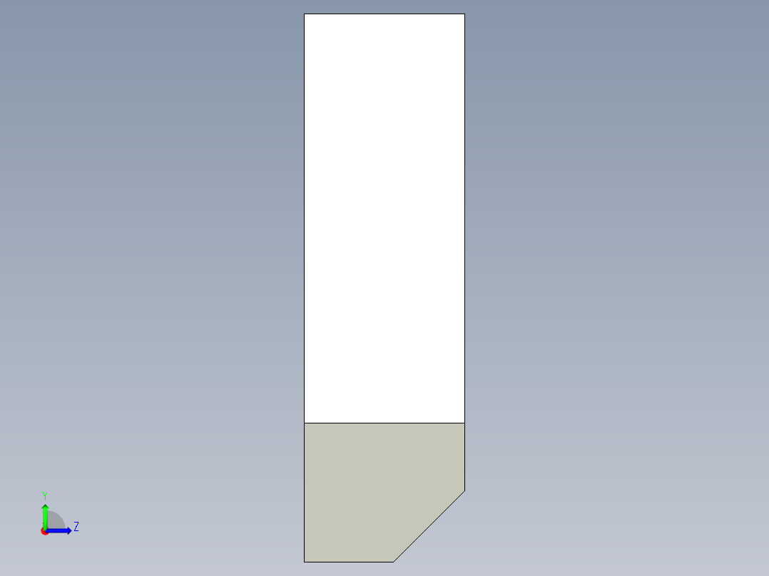 單向壓板5592-3D多系列多零件图纸模型左视图