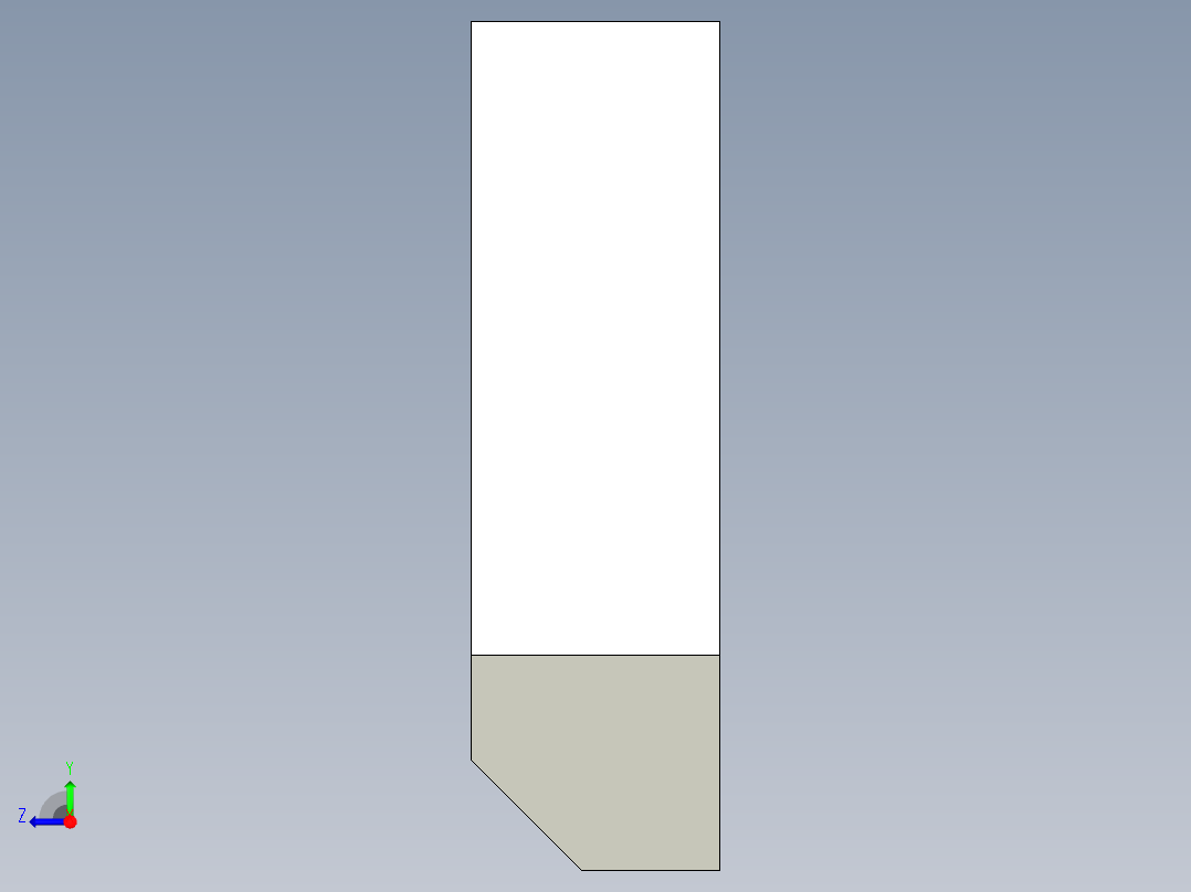 單向壓板5592-3D多系列多零件图纸模型右视图
