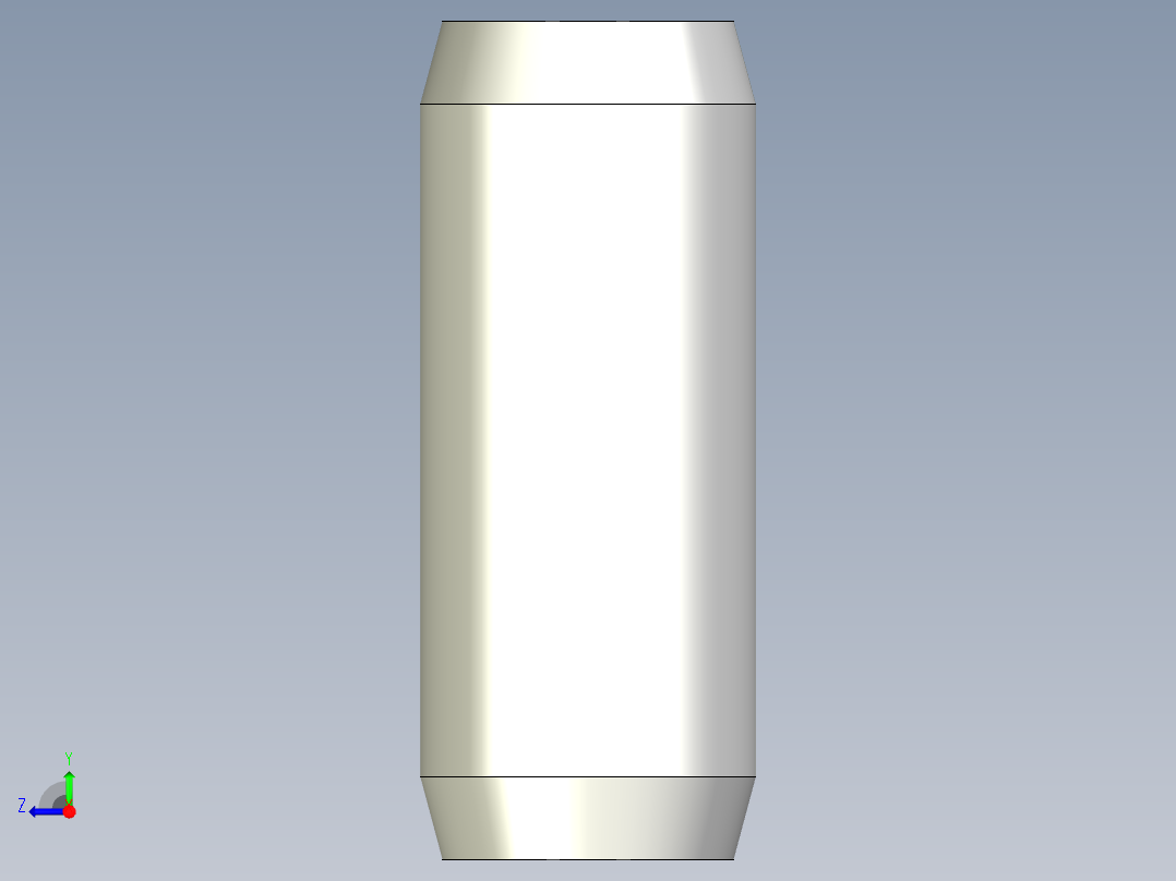 固定梢(有牙) MSTM-3D多系列多零件图纸模型右视图