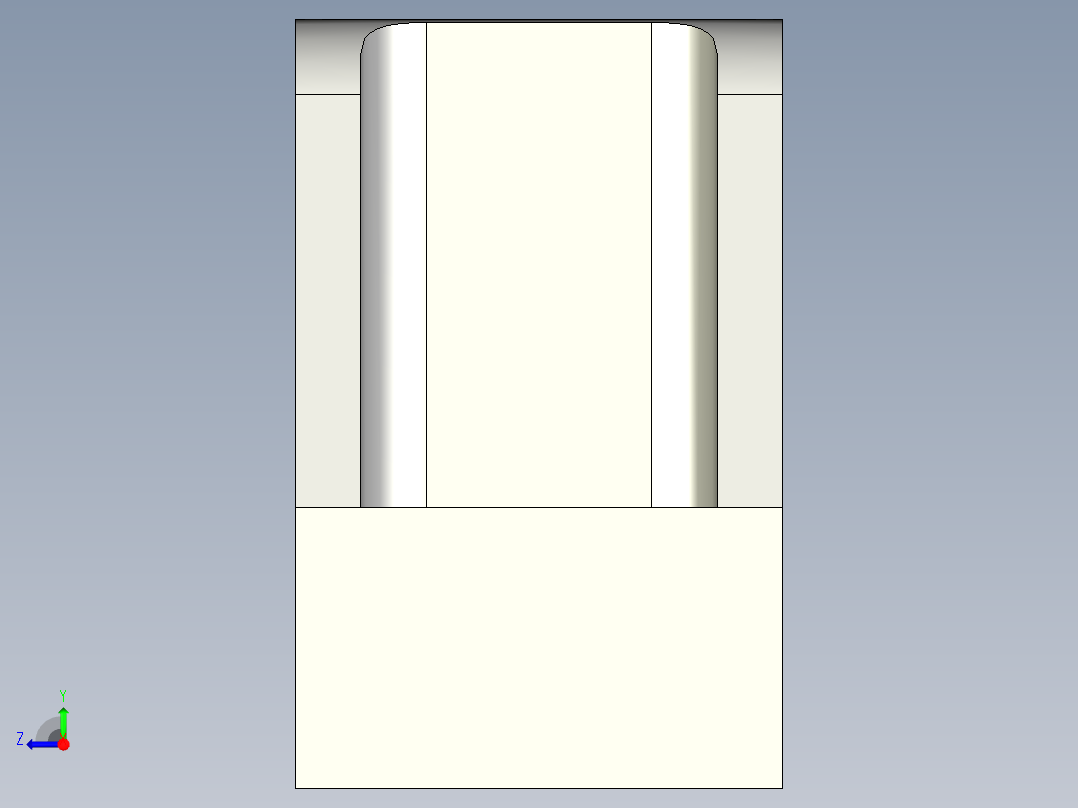 取手(塑膠)M.443-SH-3D多系列多零件图纸模型右视图