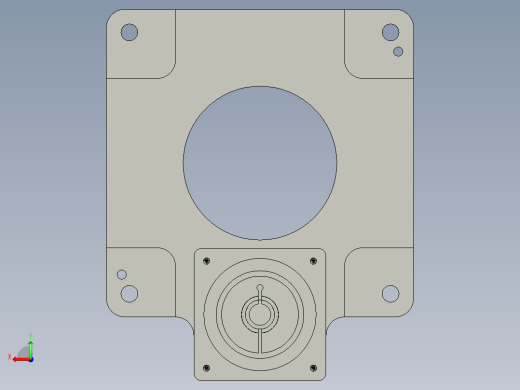 中空旋转平台KFN200-18模型(14-35 73-3 4-5.5-69.6-69.6)后视缩略图